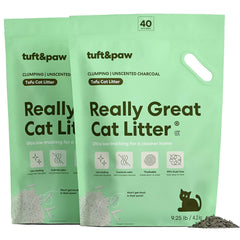 Tuft & Paw emballage avant Charcoal montrant aide au rangement