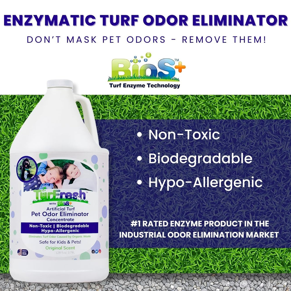 TurFresh gros plan étiquette soulignant la formule enzymatique sûre