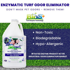 TurFresh gros plan étiquette soulignant la formule enzymatique sûre