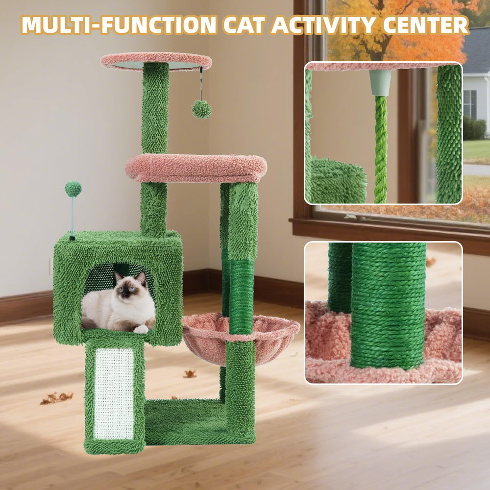 TWDEPART arbre à chat placé dans salon montrant échelle de taille et intégration déco