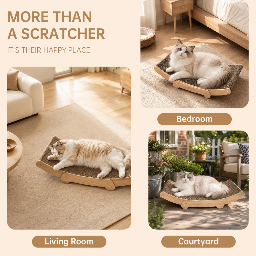 TwigSong chat utilisant le lounge pour s’étirer et se reposer confortablement