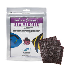 Two Little Fishies emballage avant SeaVeggies montrant produit naturel et pratique