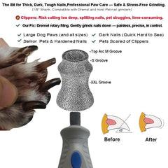 TXZGM embout en usage sur ongle de chien pour coupe douce