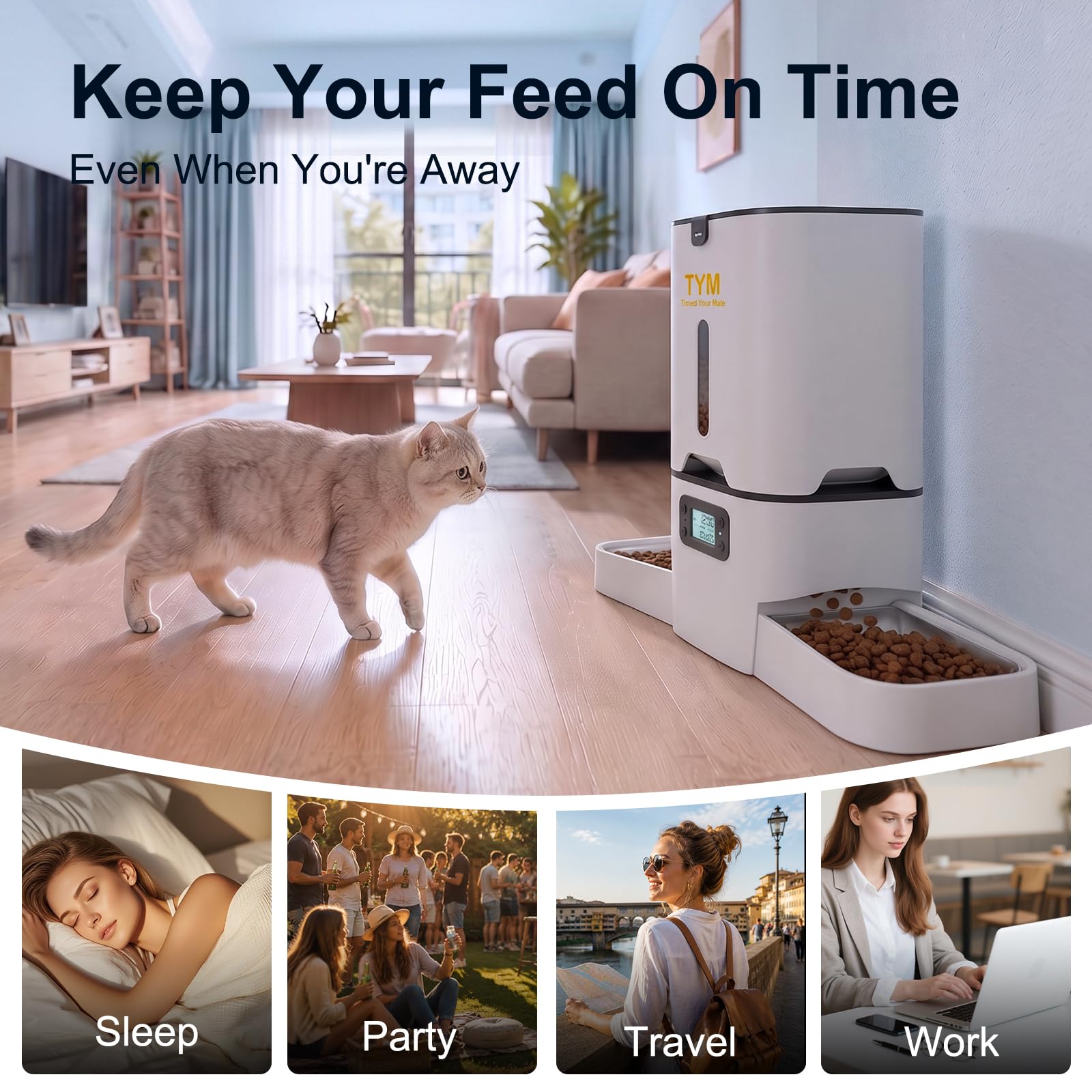 TYM distributeur en contexte cuisine, pratique pour vie quotidienne active