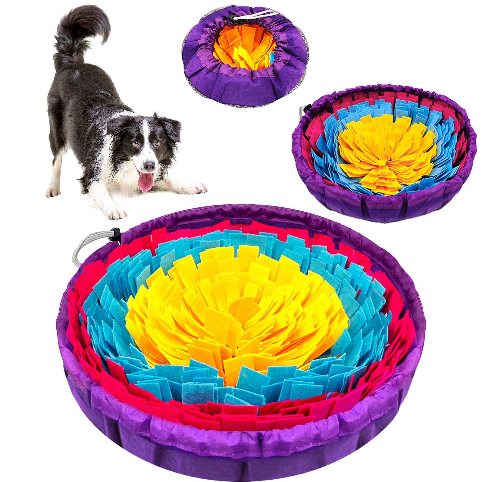 UETZLTB tapis snuffle vue avant montrant zones de fouille et bénéfice lenteur alimentation