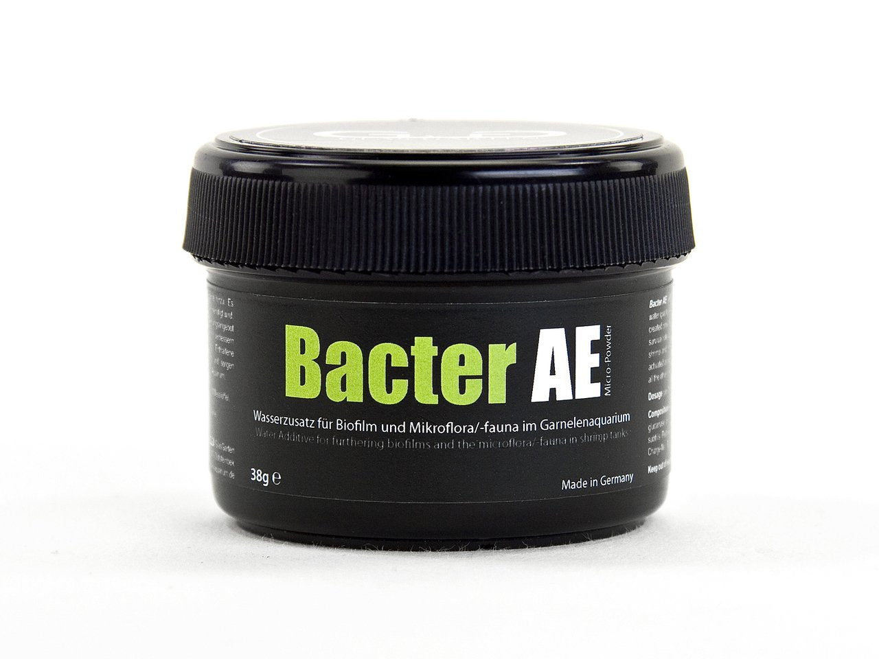 UINCLU GlasGarten Bacter AE comparaison d'échelle 35g avec décor pour visualiser quantité et dosage