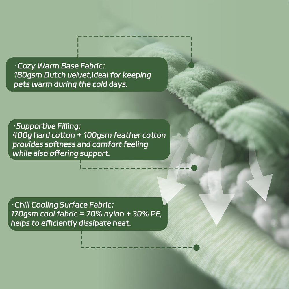 UIQELYS gros plan du tissu Ice-Green respirant pour refroidissement sans gel