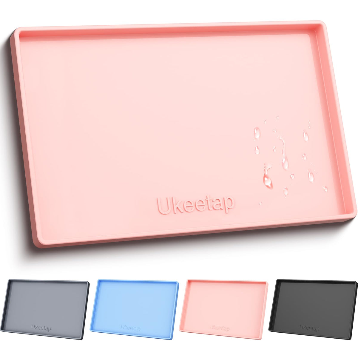 ukeetap face avant du tapis montrant la couleur rose et la protection