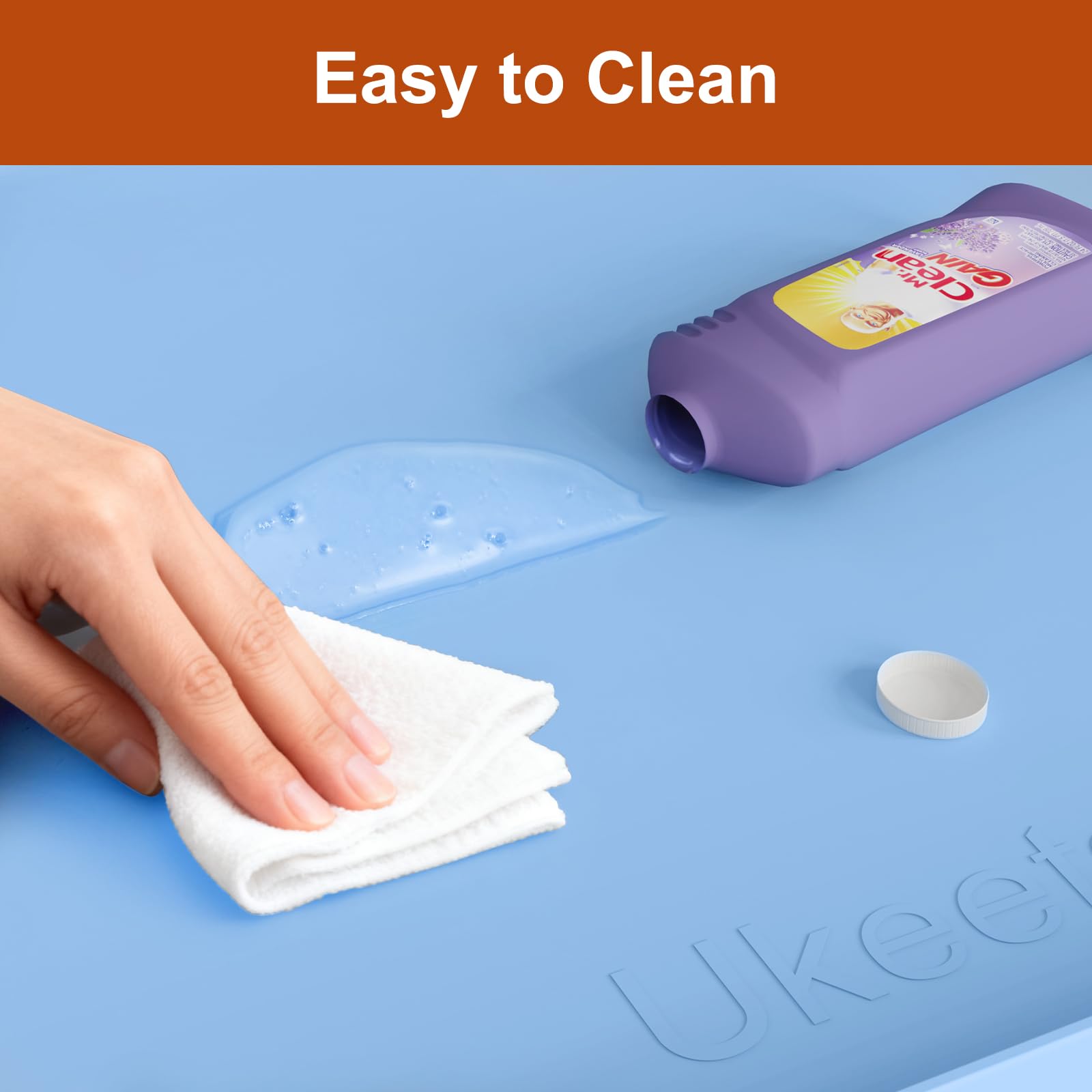 Ukeetap tapis comparaison taille montrant couverture et échelle pratique