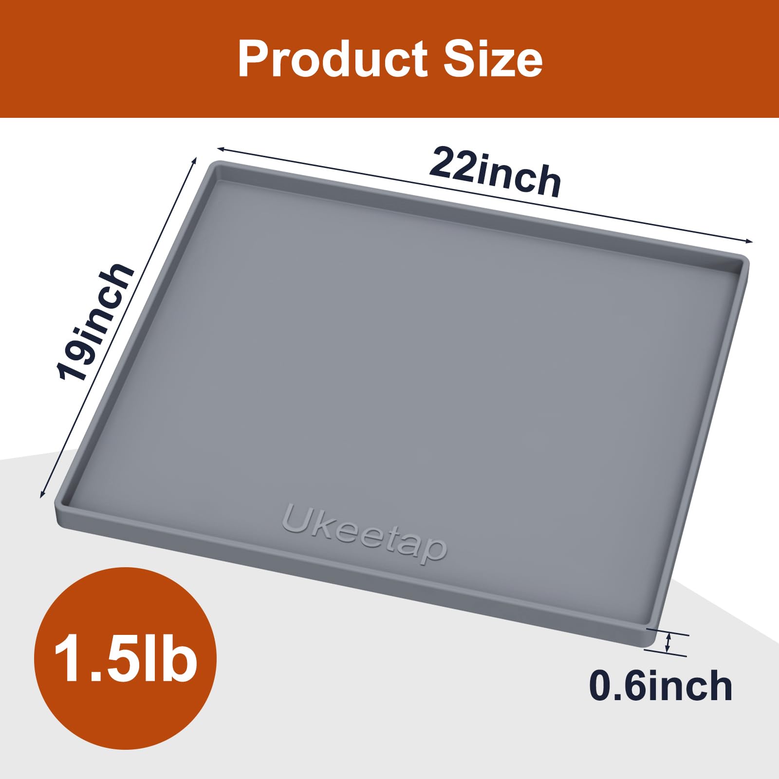 ukeetap comparaison taille avec chaussure montrant dimensions pratiques