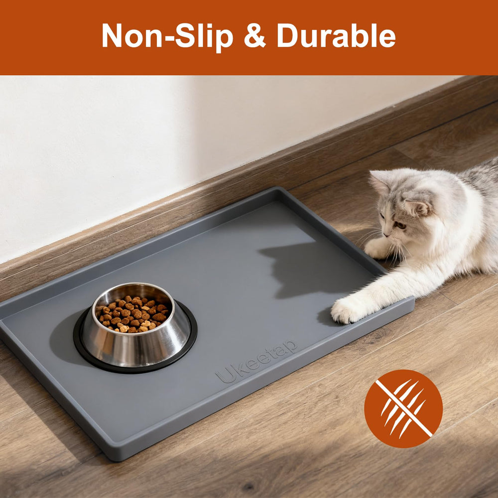 ukeetap tapis sous gamelle chien limitant éclaboussures et saleté