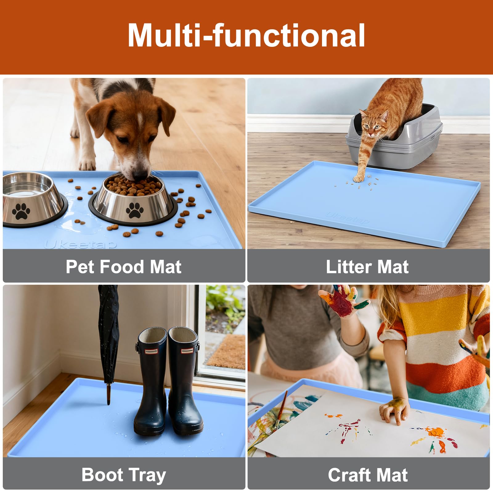 Ukeetap tapis installé en cuisine apportant protection et fini soigné