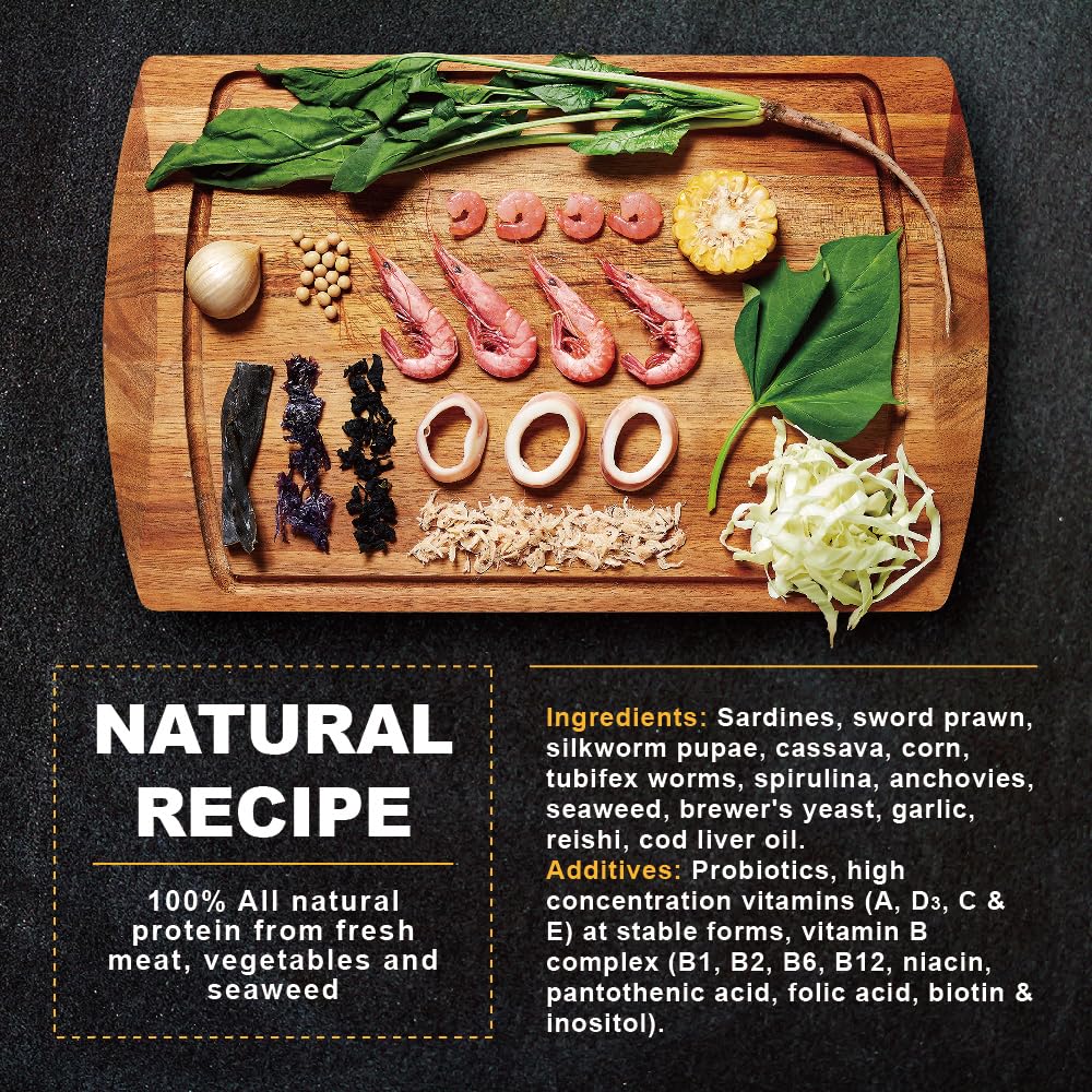 Ultra Fresh ingrédients : crevette et spiruline pour couleur et protéines naturelles