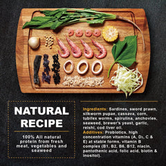 Ultra Fresh ingrédients : crevette et spiruline pour couleur et protéines naturelles