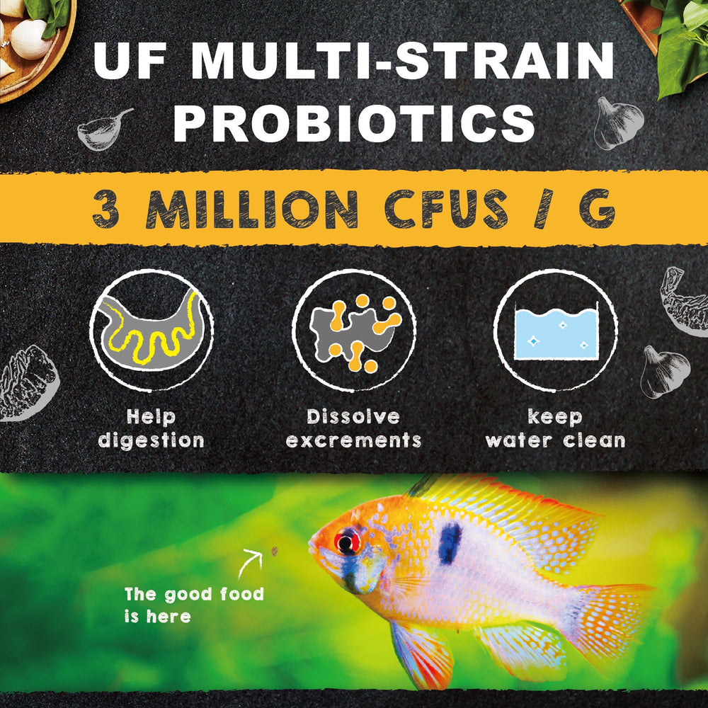 Ultra Fresh ingrédients naturels (crevettes et algues) soulignant qualité