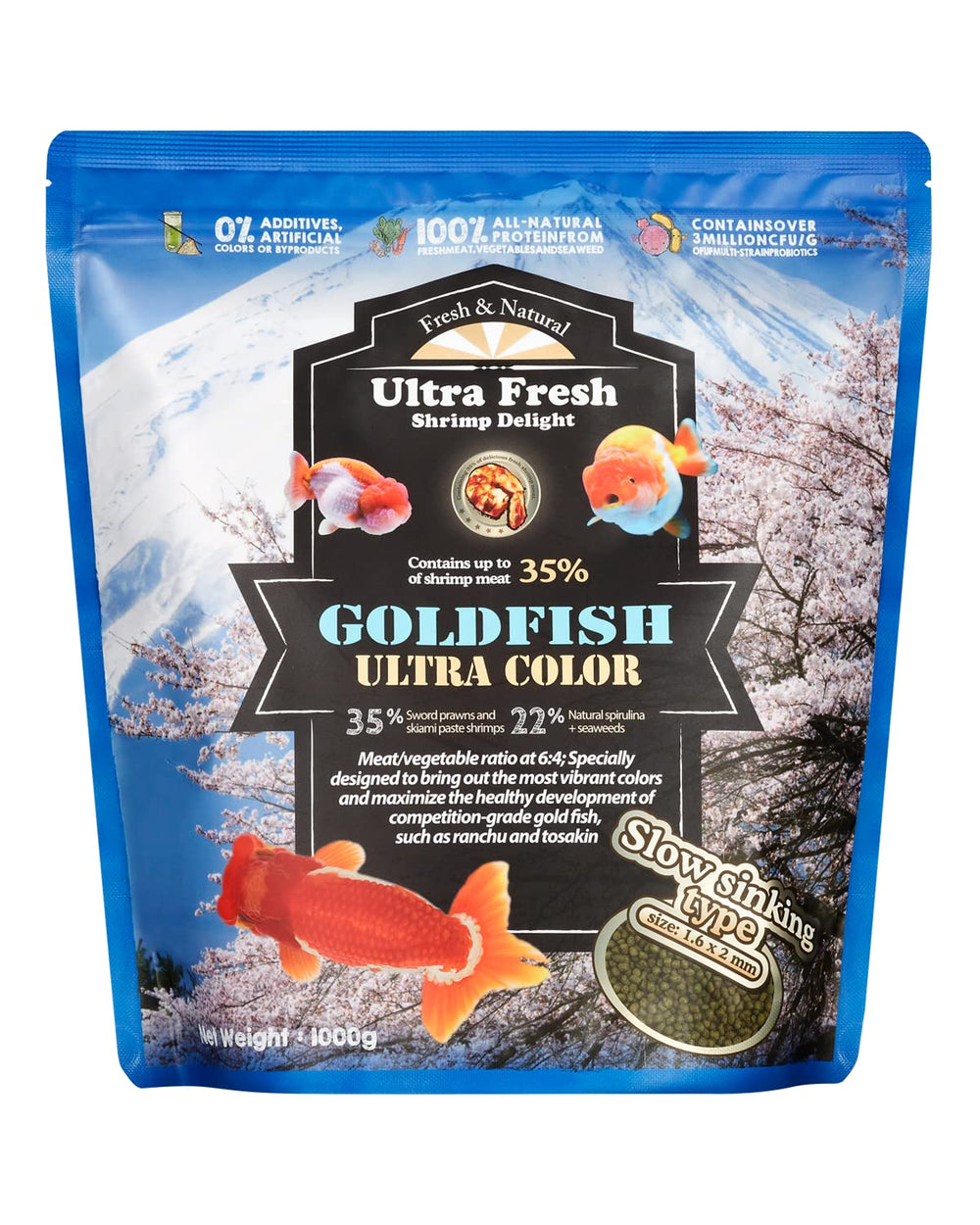 Ultra Fresh paquet devant montrant l'étiquette et bénéfice couleur améliorée