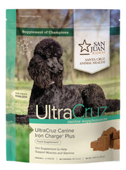 UltraCruz gros plan sur la texture tendre des croquettes, meilleure acceptation par le chien