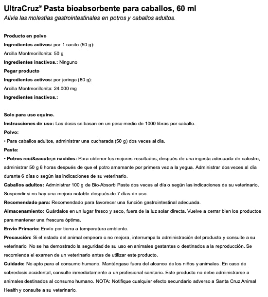UltraCruz tube 60 ml posé à côté d'une règle pour échelle et dosage