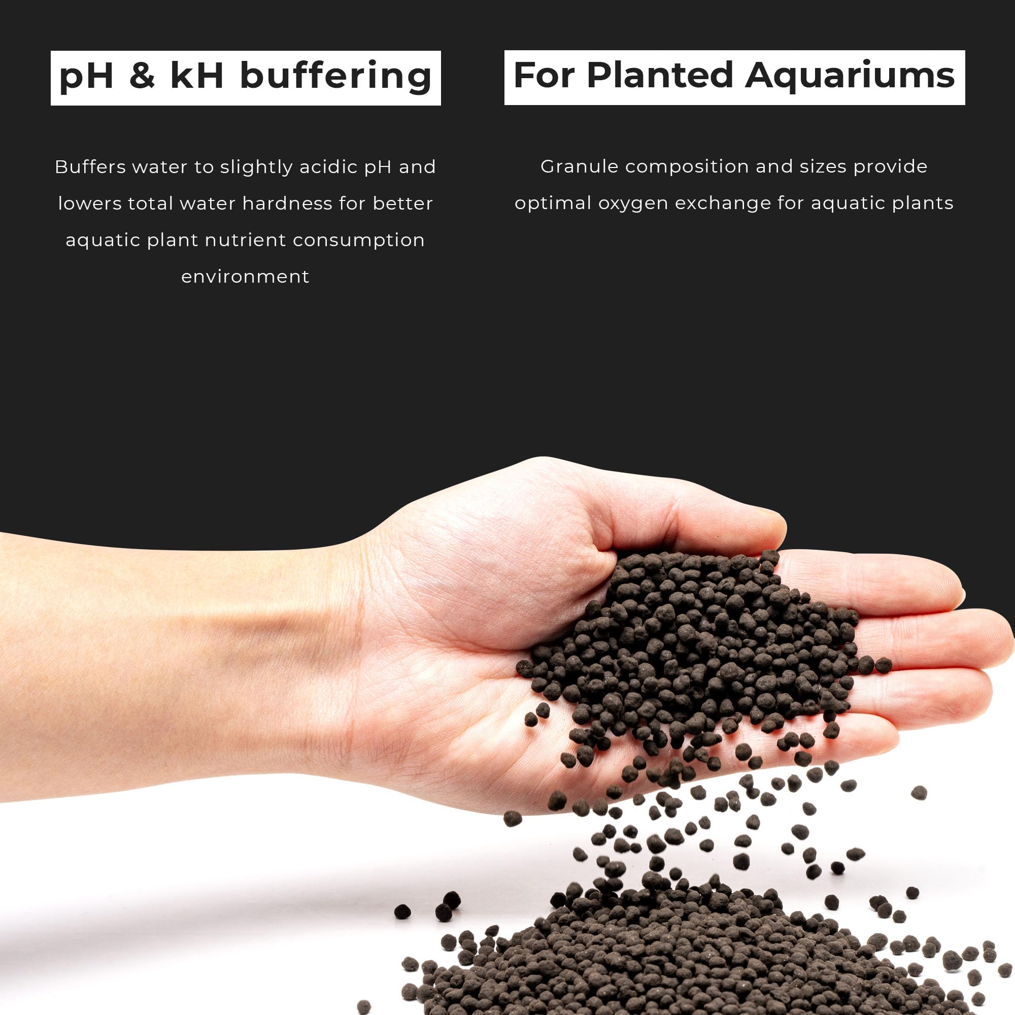 Ultum Nature Systems substrat sous poissons tropicaux montrant compatibilité