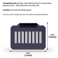 Ultum Nature Systems protection montée dans aquarium Dual AIO, protège poissons et crevettes