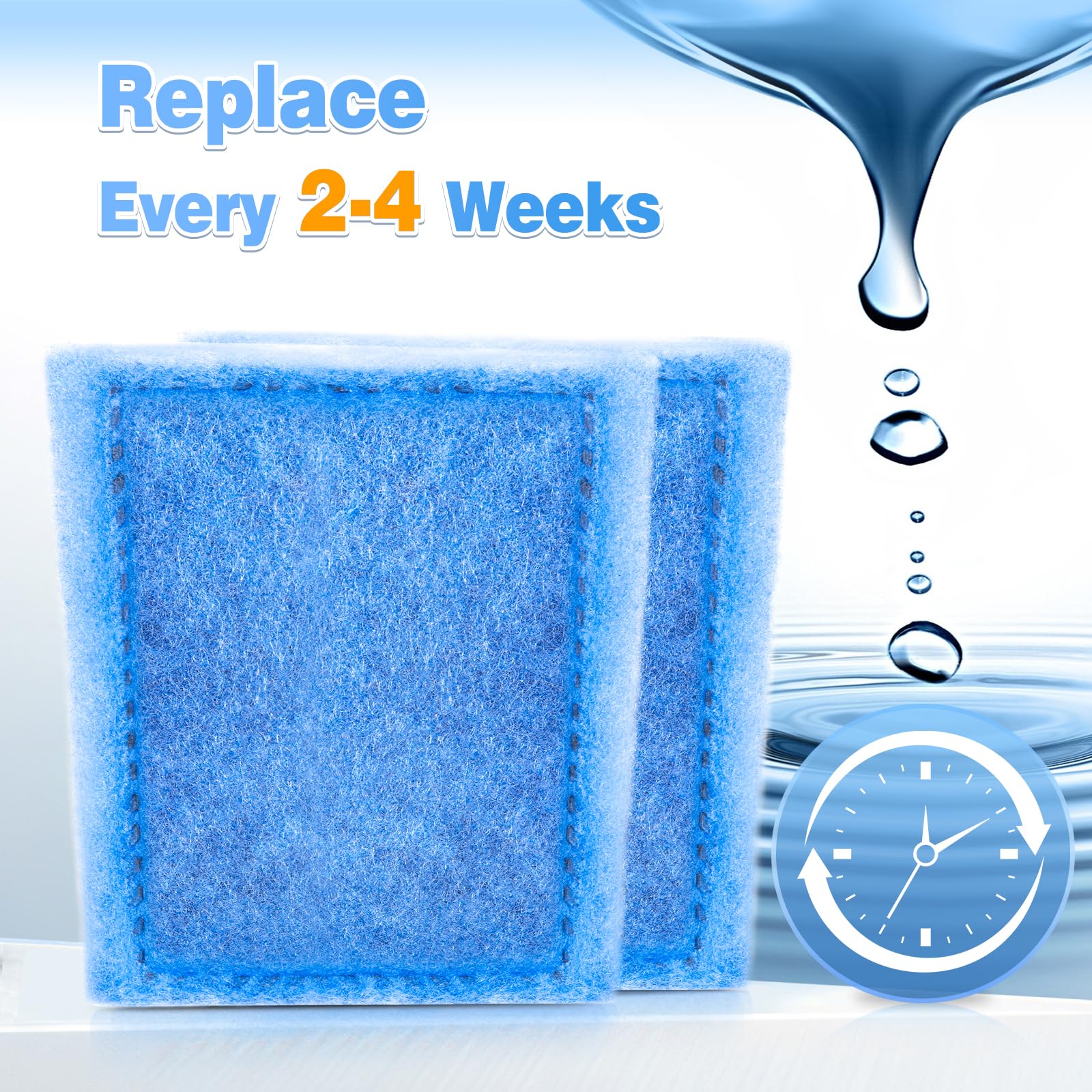 Umlecoa cartouche en service dans aquarium montrant eau plus claire et nette