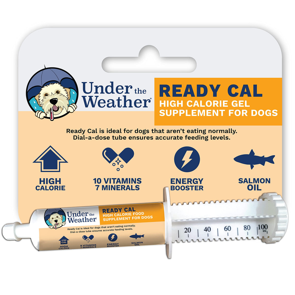 Under the Weather packaging frontal montrant le tube, rassure sur la confiance