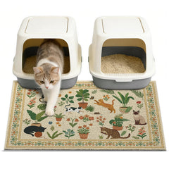 Unicorn Catcher vue avant du tapis montrant design et dimensions, protège efficacement