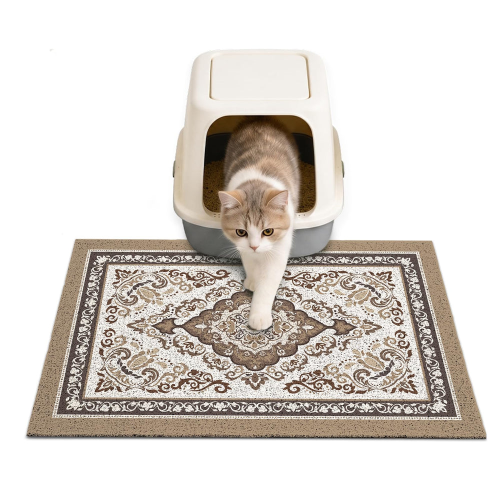 Unicorn Catcher vue face avant du tapis montrant sa surface attrape-litière