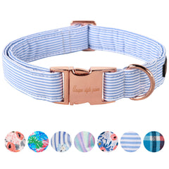 Unique Style Paws collier bleu face visible, look soigné et confortable