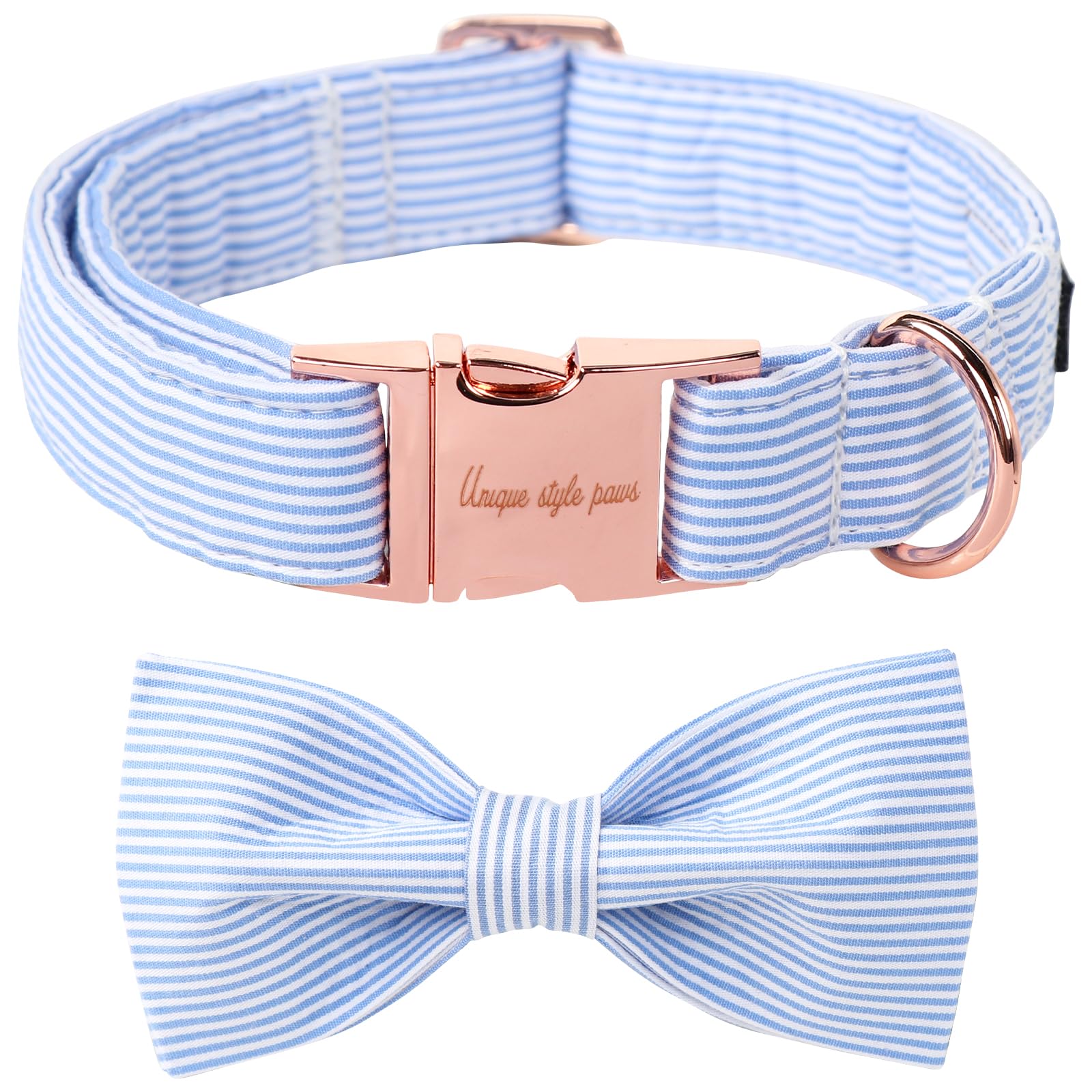 Unique Style Paws collier vu de face montrant le nœud élégant et le confort