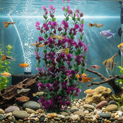 unootel plante installée dans aquarium ajoutant profondeur et contraste