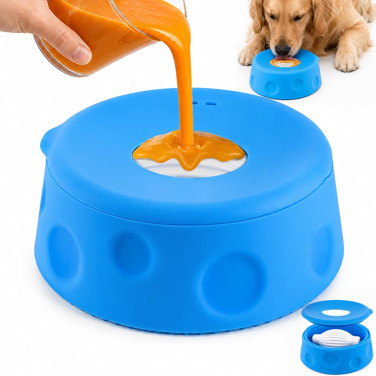 UOPON vue avant de la gamelle en silicone, stabilité et usage quotidien