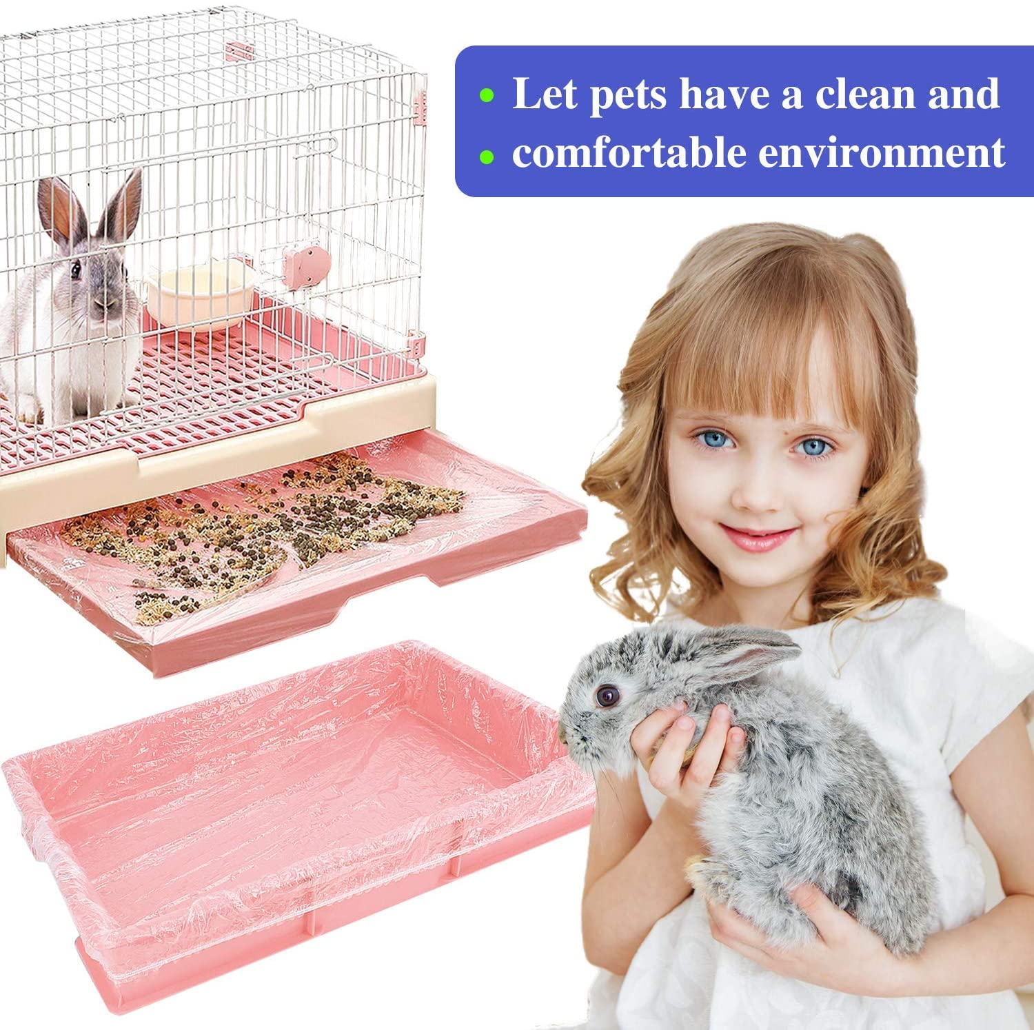 upcessory housse posée sur plateau avec lapin, nettoyage simplifié
