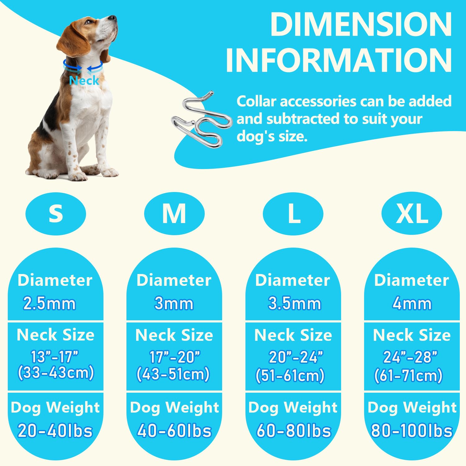 UPDOPEF comparaison taille avec main pour visualiser l’échelle du collier