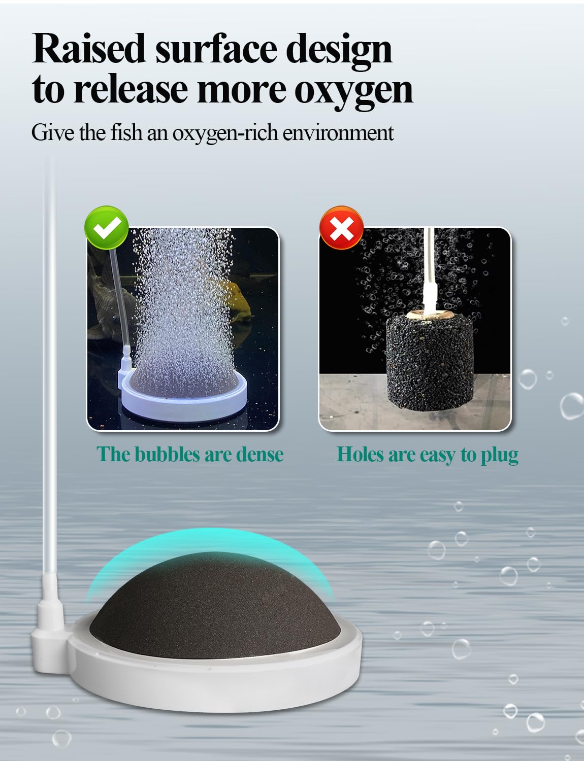 UPETTOOLS en place créant un rideau de bulles dense et esthétique