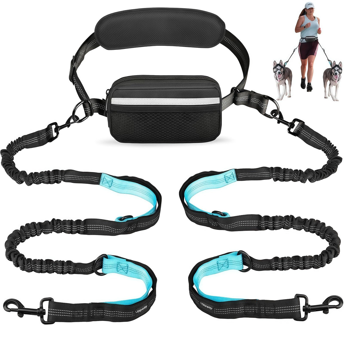 Uppetly ceinture avant montrant ajustement et confort