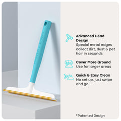 Uproot Clean outil en action sur tapis retirant poils efficacement