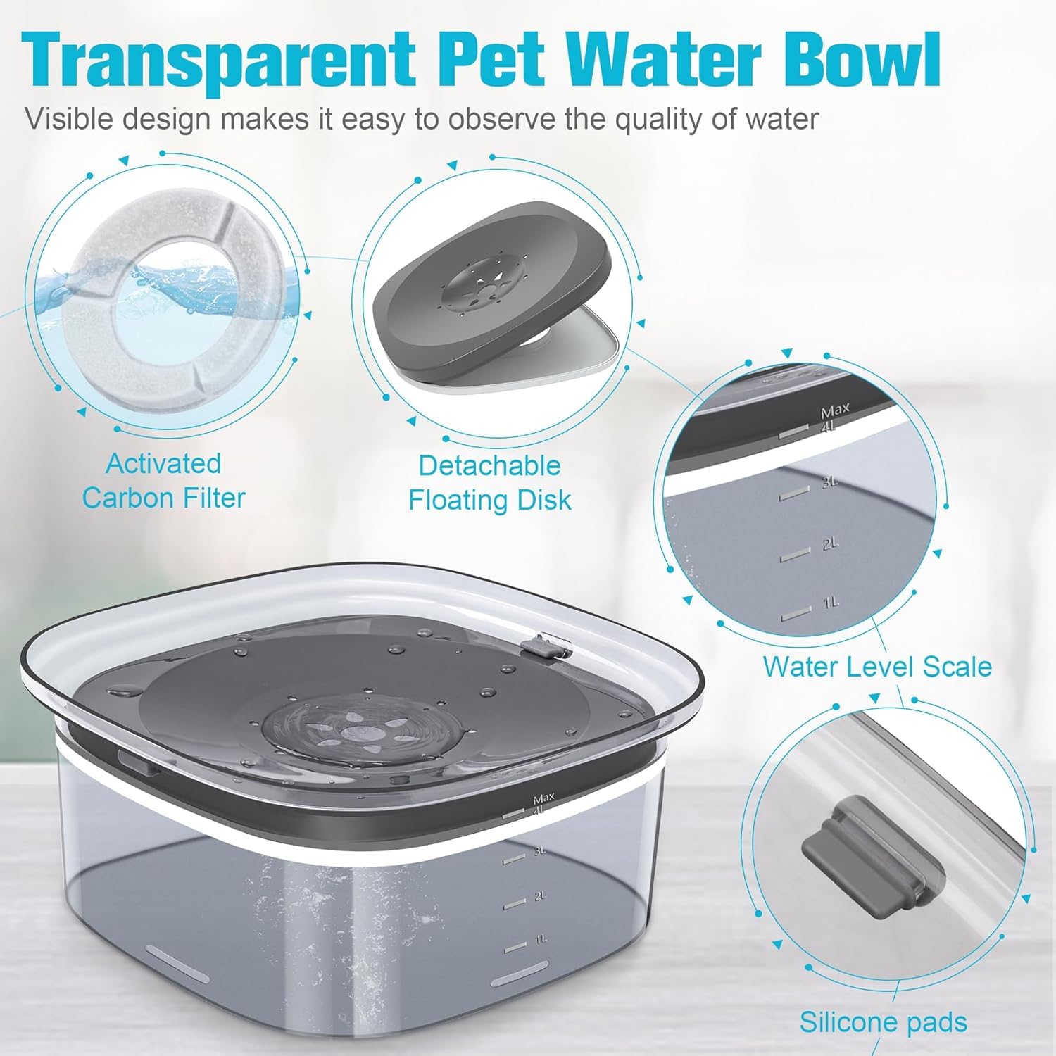 UPSKY cuve transparente indiquant le niveau d'eau et surveillance simple