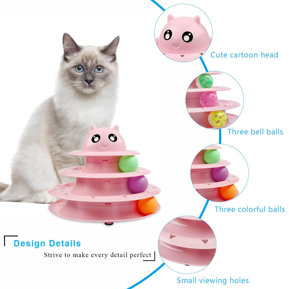 UPSKY chat jouant au tourniquet, favorise exercice et amusement autonome