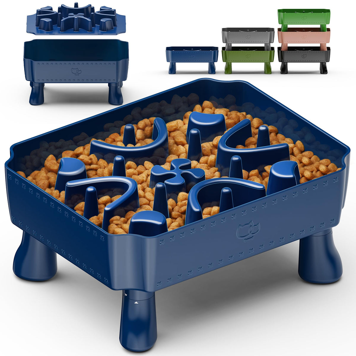UPSKY gamelle frontale bleue montrant design surélevé et stabilité