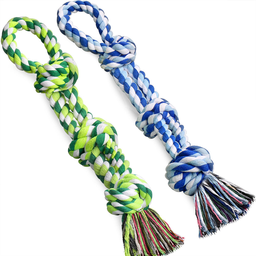 UPSKY jouet corde face emballage montrant lot de deux, durable pour mastication