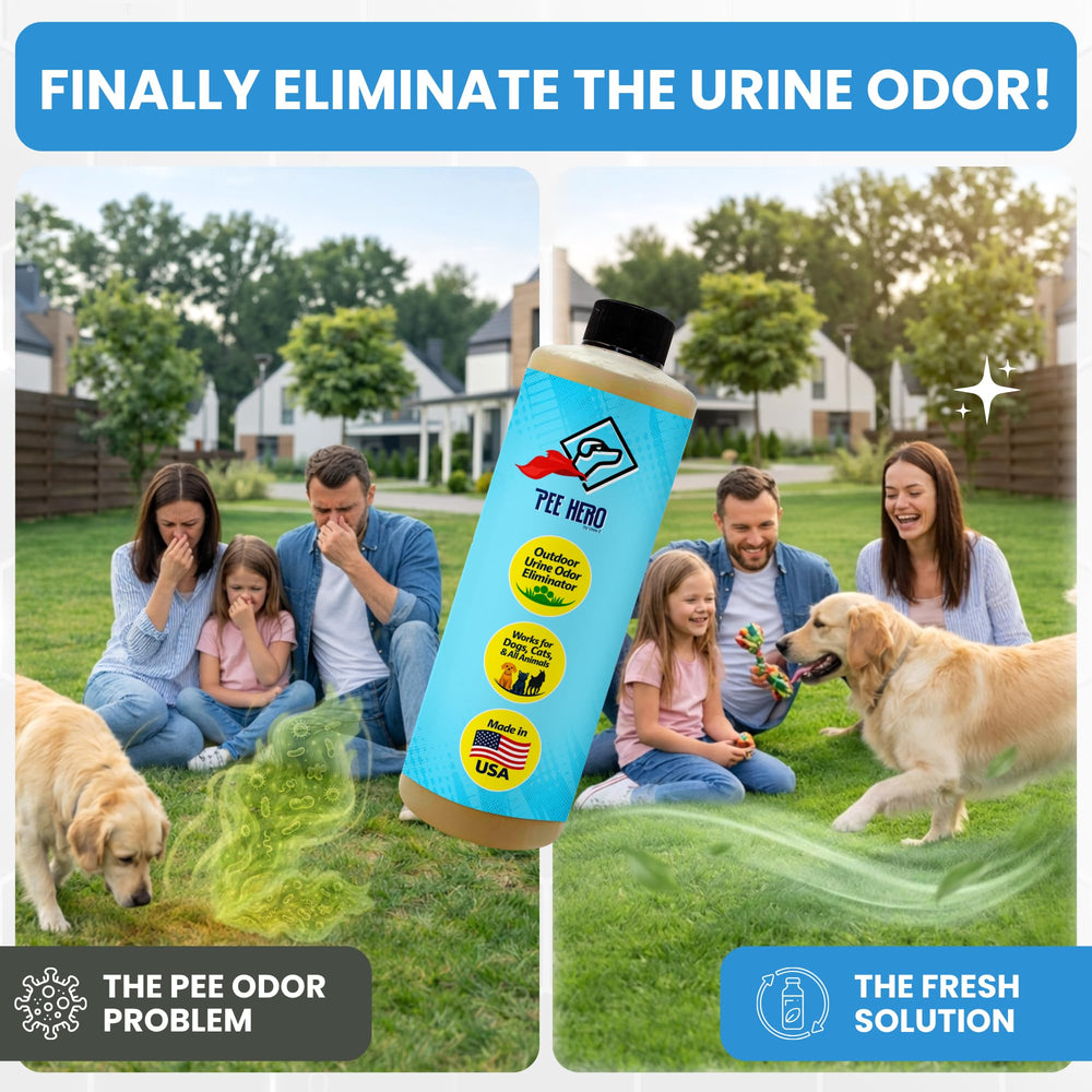 Urea‑Z Pee Hero gros plan de l'étiquette donnant les instructions