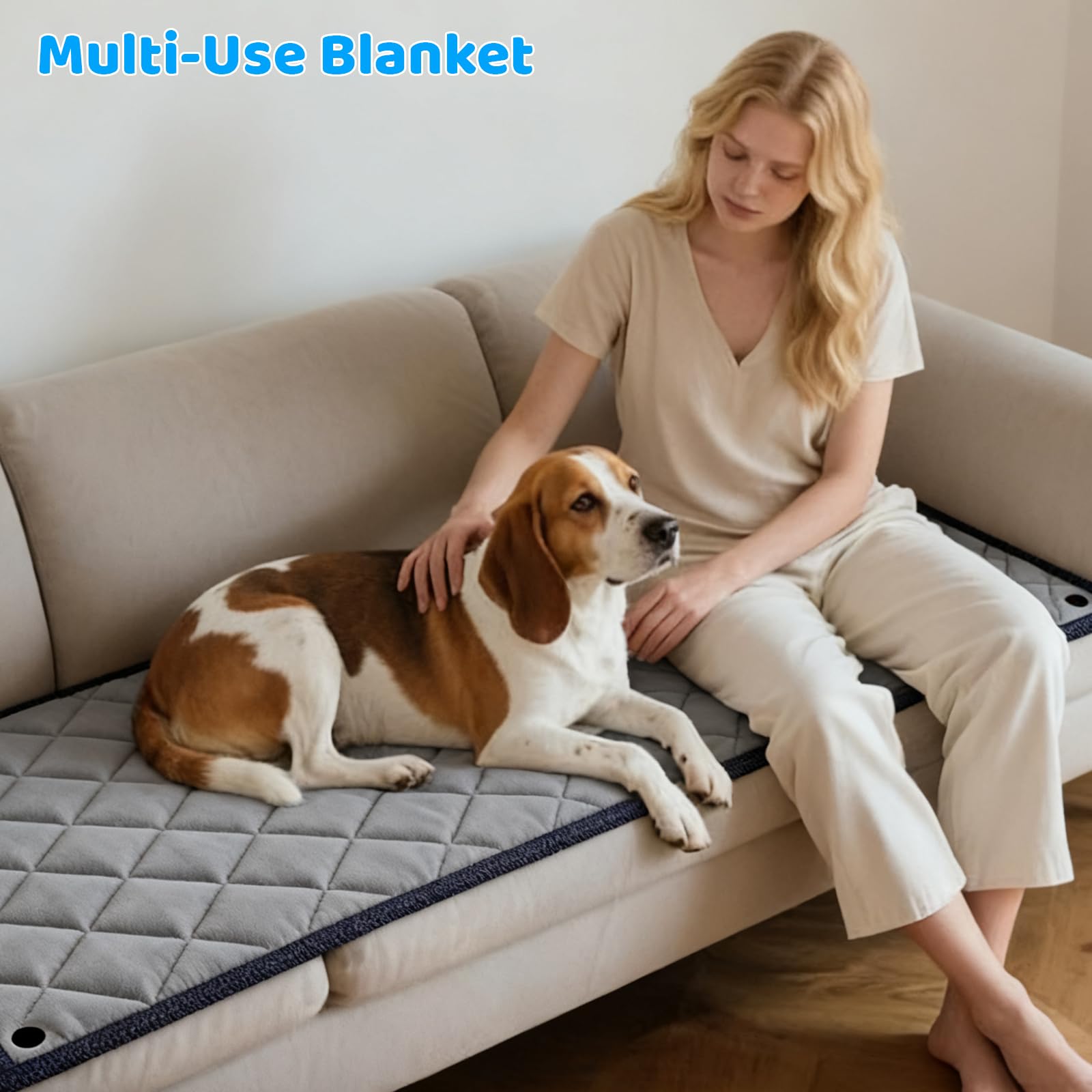 URPOWER extendeur installé avec chien couché, améliore confort en trajet