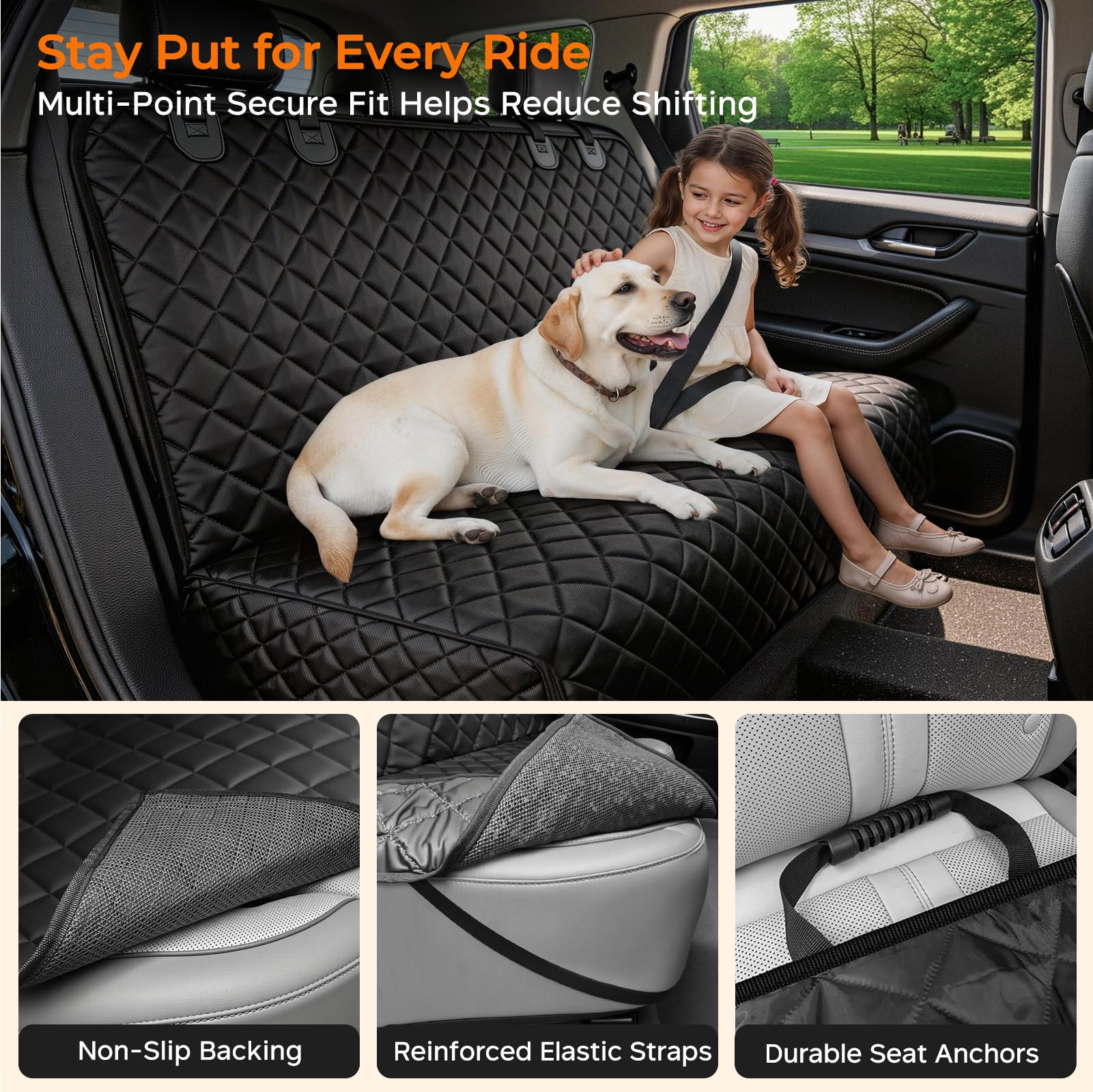 URPOWER ouverture velcro pour ceinture et ancrage Isofix pratique