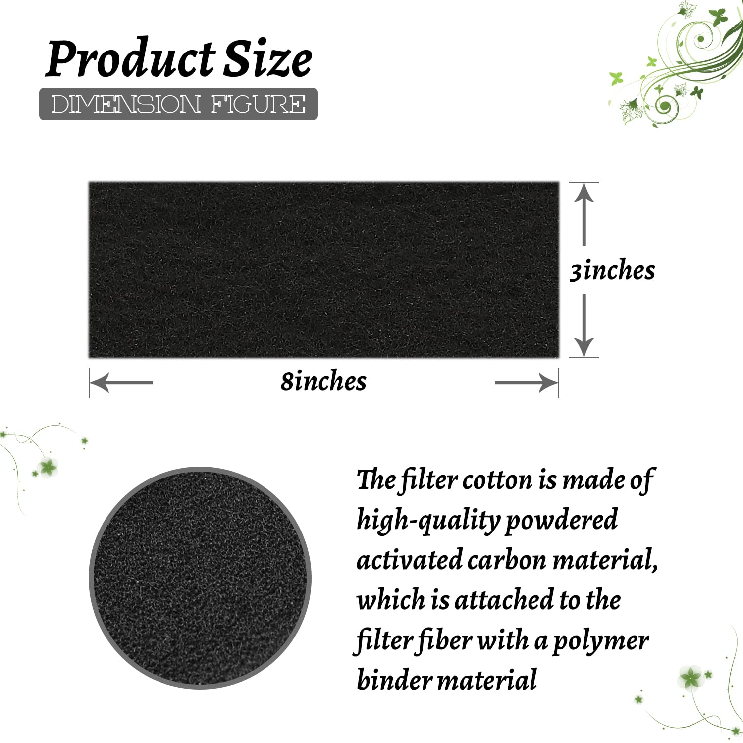 USEAMIE comparaison taille du filtre pour voir l'épaisseur de 5 mm