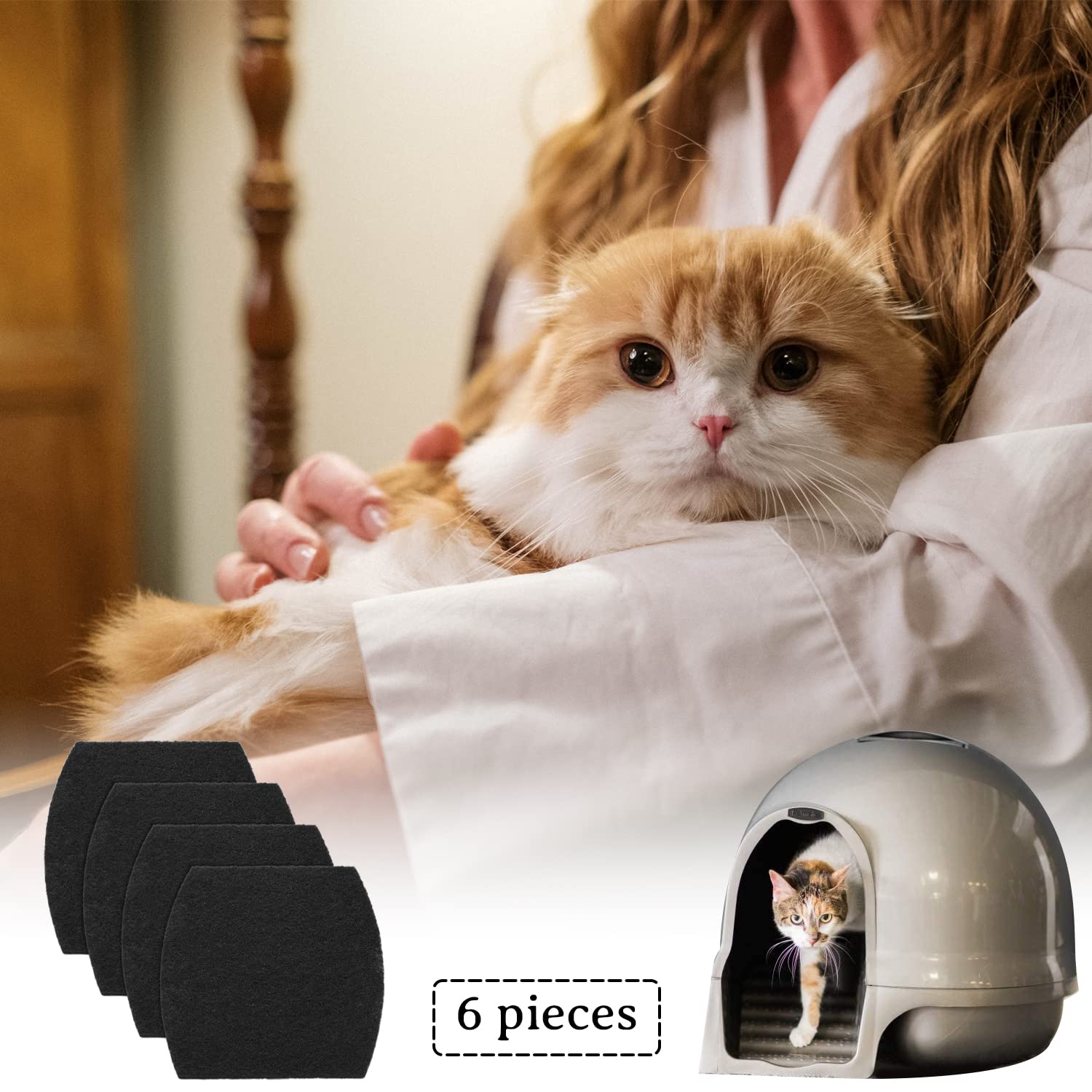USEAMIE paquet de quatre filtres stocké pratique pour remplacement régulier