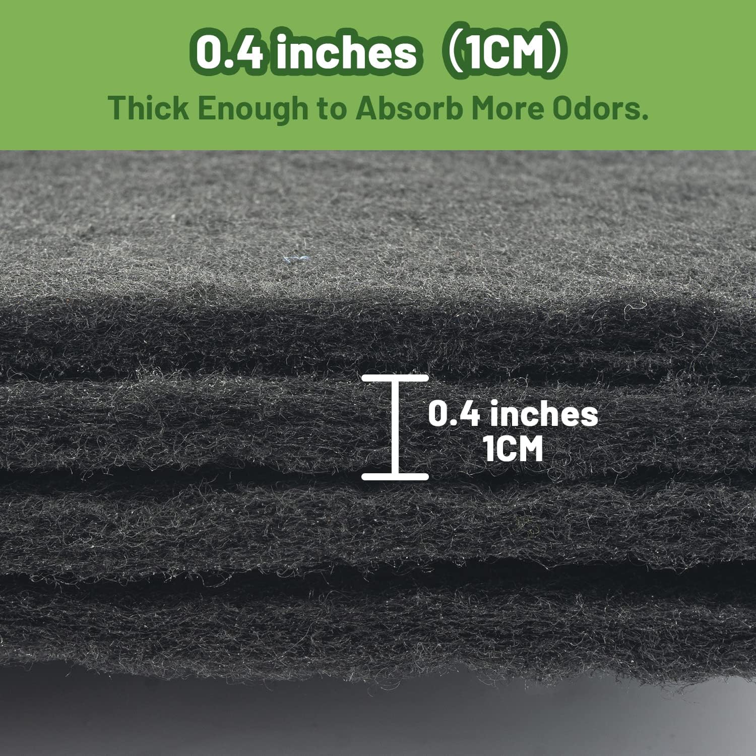 USEAMIE texture du charbon granulaire montrant capacité d'adsorption