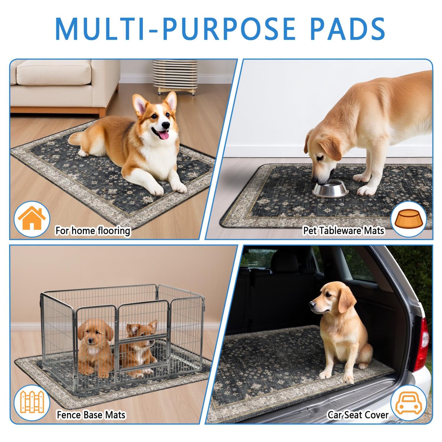 Usnfhcaw — tapis placé dans une caisse pour chien, hygiène préservée