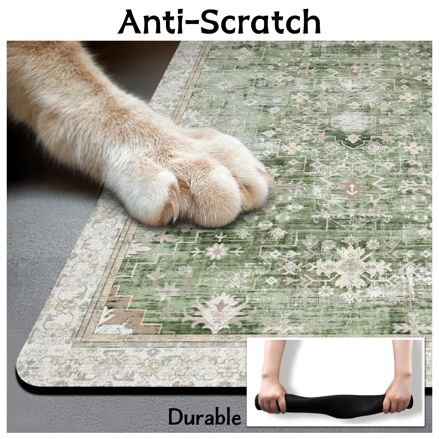 Usnfhcaw tapis enroulé facile à transporter et à ranger