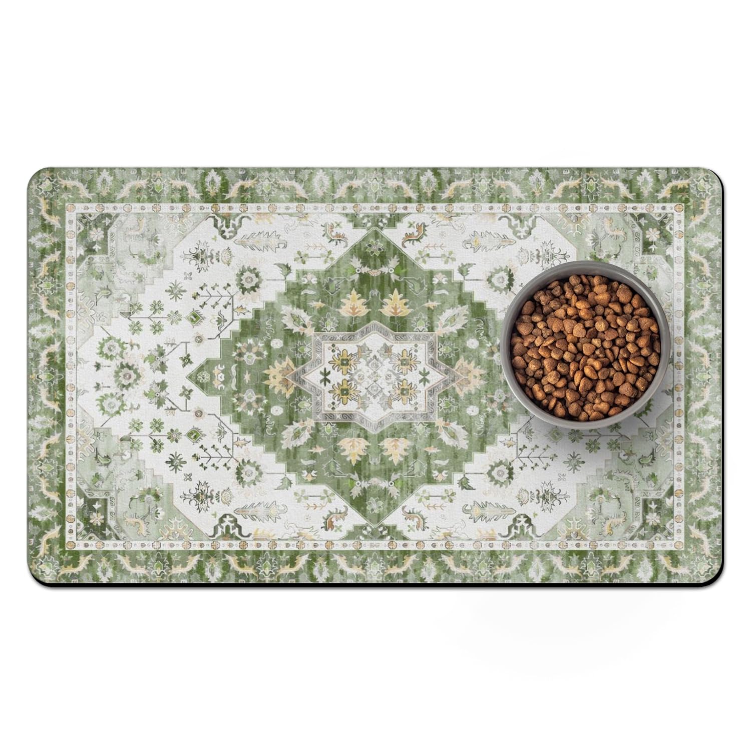 Usnfhcaw tapis face avant montrant une zone repas propre et protégée